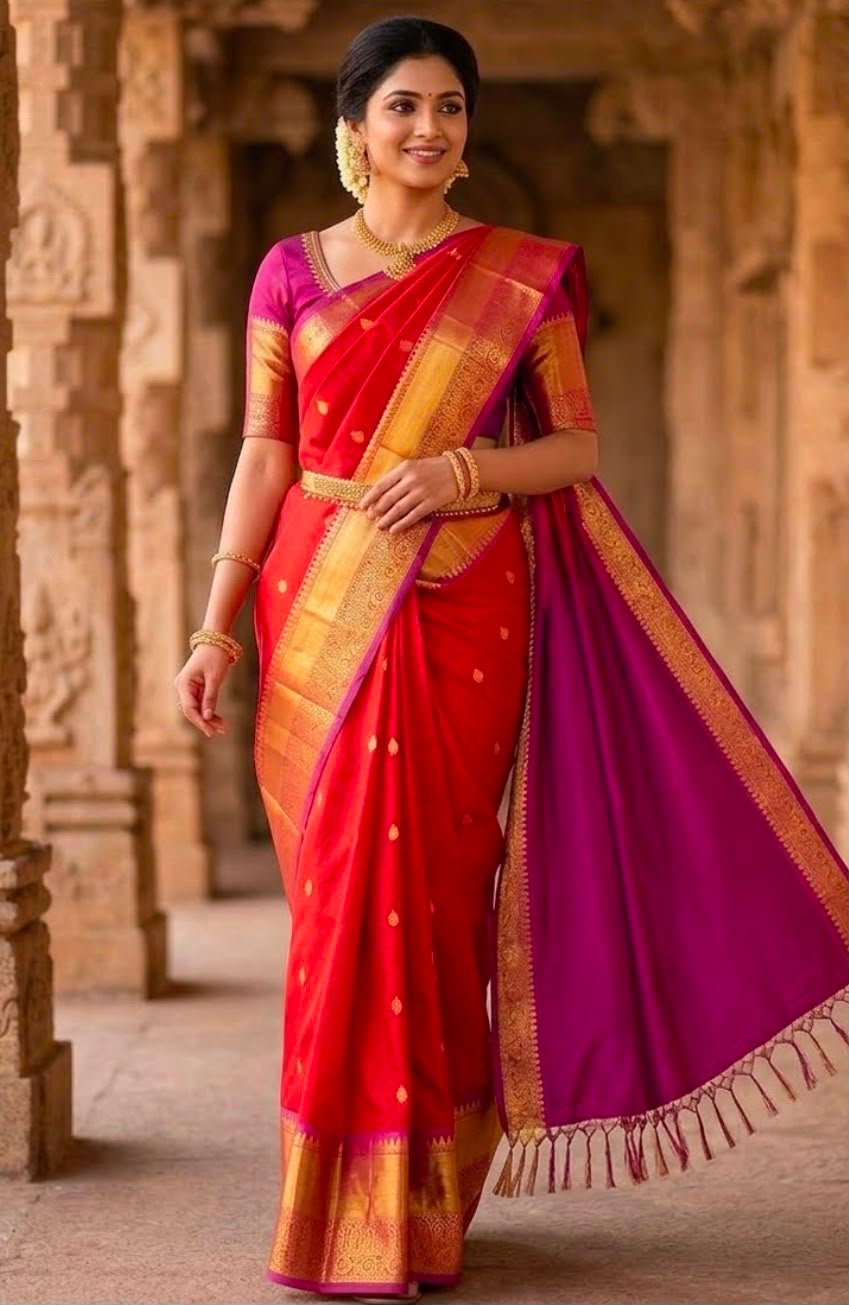 Banarasi Semi Gadwal Silk Saree
